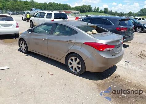 2011 Hyundai Elantra Limited z USA, uszkodzony, nr VIN 5NPDH4AE0BH010853